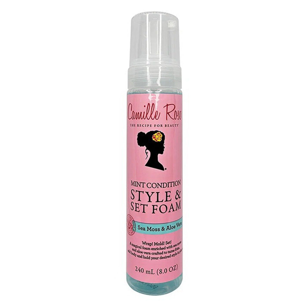 Camille Rose Tames Frizz Volume Boost Style Control Hair Foam 8Oz (240ml)